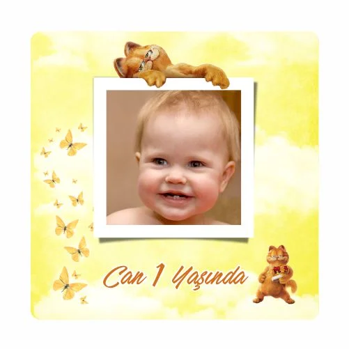 Kedi Temalı Doğum Günü Magneti